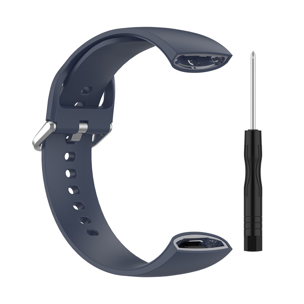 Bracelet intelligent de rechange en Silicone pour montre Huami Amazfit X, accessoires: Blue Grey / S 17cm
