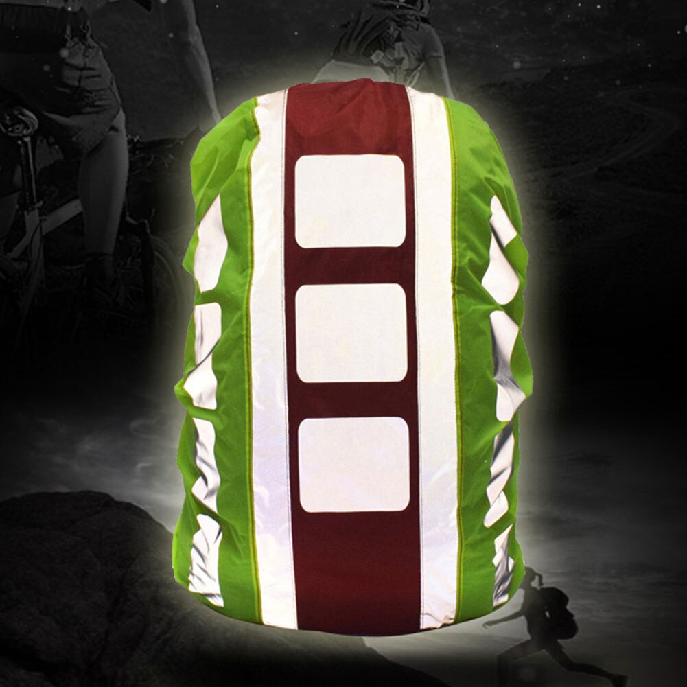 Reflective Backpack Rainproof Cover 20-55L Outdoor Riding Hiking Backpack Dustproof Waterproof Cover Sports Bag Cover
