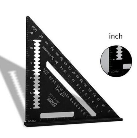 Woodwork Triangular Ruler Woodworking Ruler 7Inch/185mm: 7 Inch