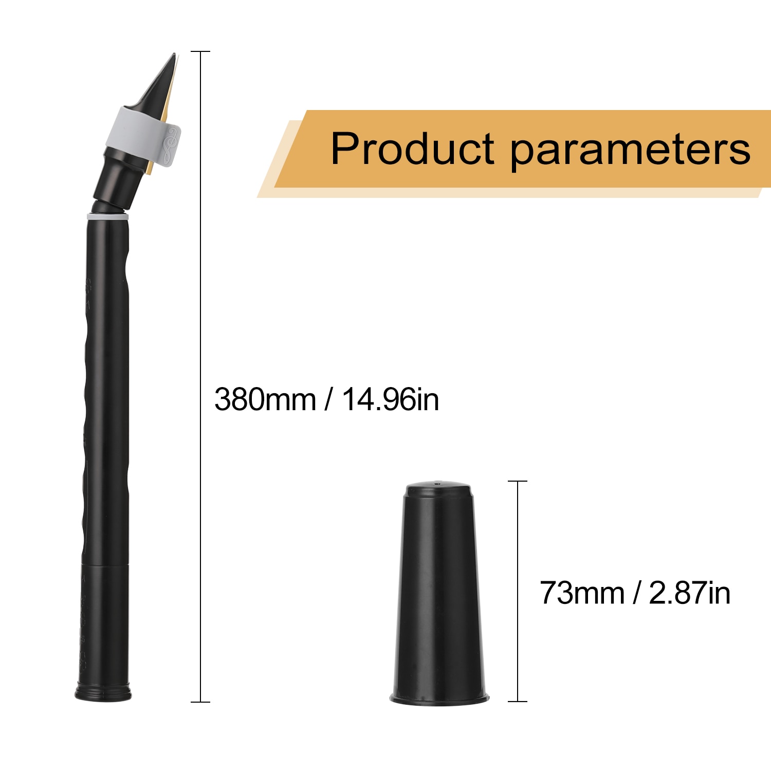 Mini Pocket Bb Saxophone Sax ABS with Alto Mouthpieces 2pcs Reed Carrying Bag Woodwind Instrument
