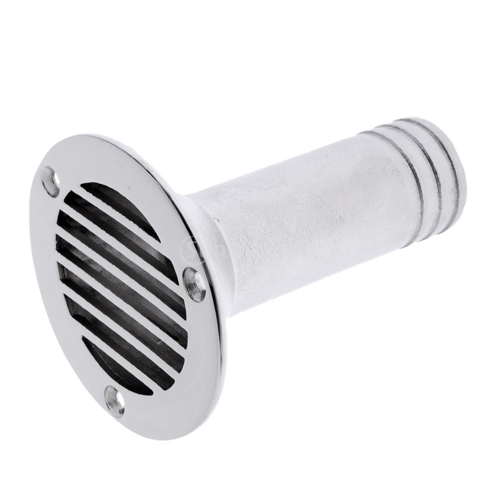 Heavy Duty Polished 316 Stainless Steel Boat Deck Drain Scupper For Marine Boat Yacht Dinghy Sailboat