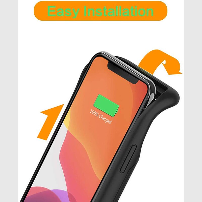 Leiouna-Funda de cargador de batería para Iphone 11 11Pro, Banco de energía para Iphone 11pro Max, funda de batería