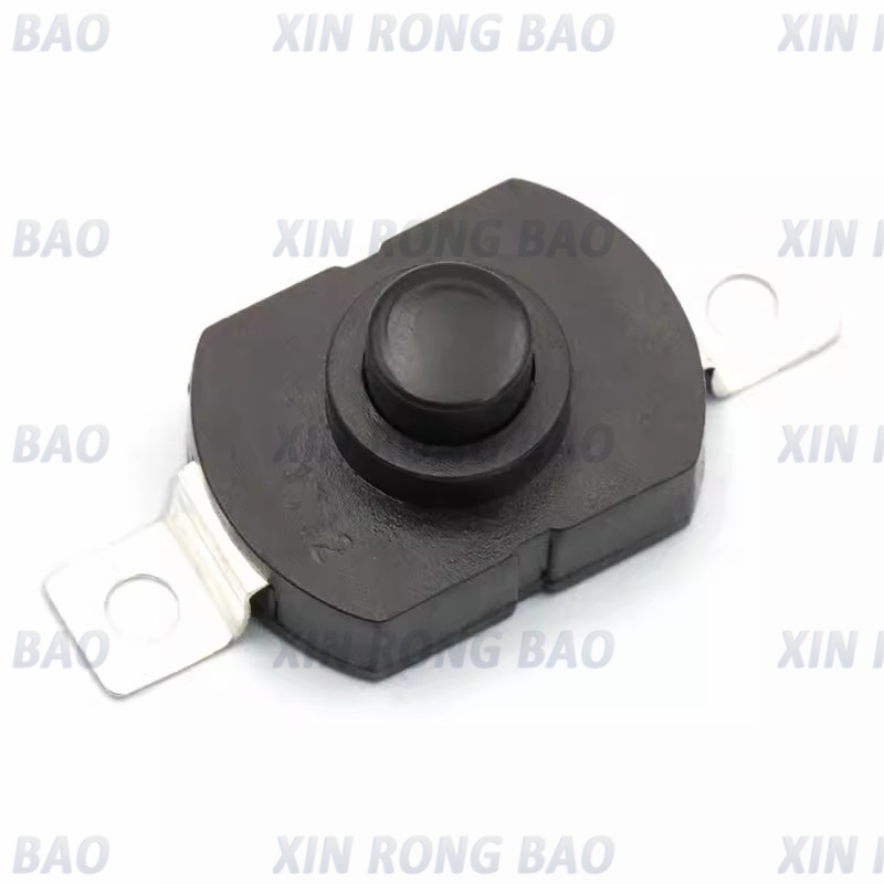 10 TEILE/LOS 18*12MM Taschenlampe Schalter 1,5 A 250VAC Selbst Locking Patch Typ Push Button Schalter 2P-ON-OFF Kleine Schalter KAN-28