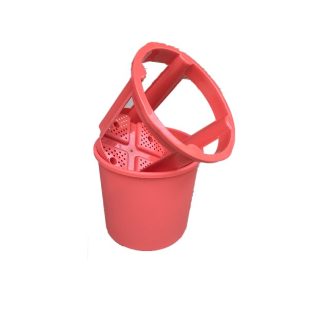 Potato Growing Bucket Double-Layer Plant Growth Bucket Carrot Vegetables Planting Barrel Garden Landscape Decoration Supplies: red