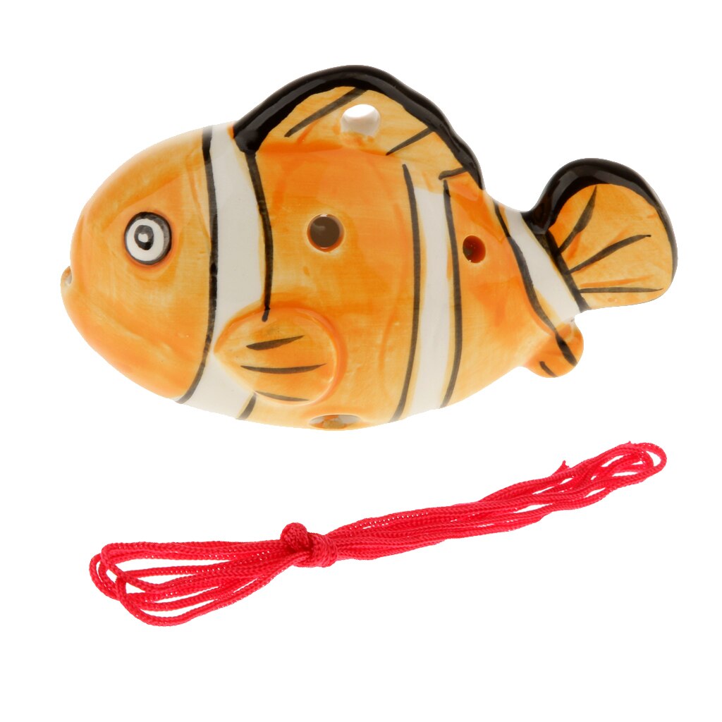 Portable Instrument Fish Shape 6 Holes Ocarina Cer... – Vicedeal