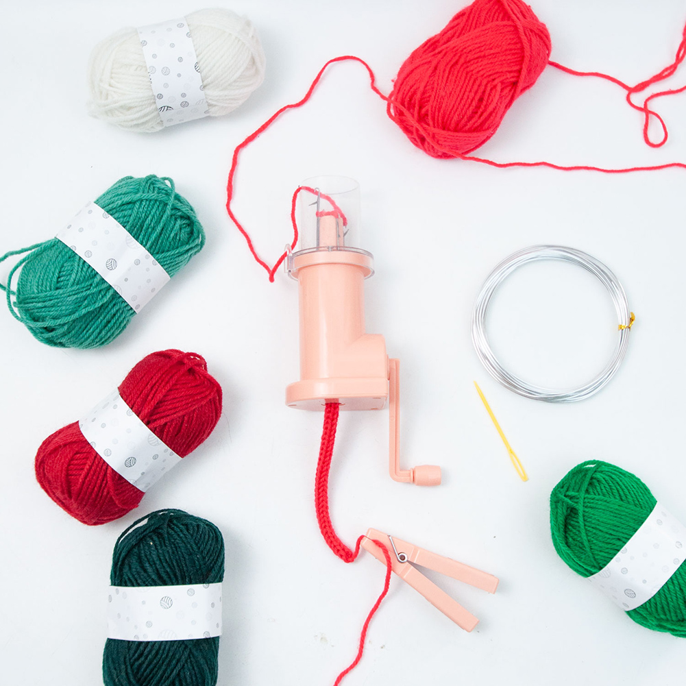 Maszyna do splatania lin z korbką, kolorowe zestawy do robienia na drutach z tkanych lin, wielofunkcyjne narzędzie do tkania bransoletek z tkanych lin