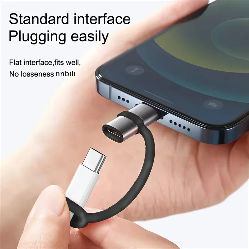 NNBILI PD30W USB Typ C zu ios Adapter für iOS Stecker auf Typ C Buchse Konverter für iPhone 14 13 12 11 MacBook Schnellanschluss