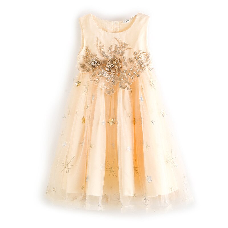 summer lace dress flower girl dress cupcake pageant dress