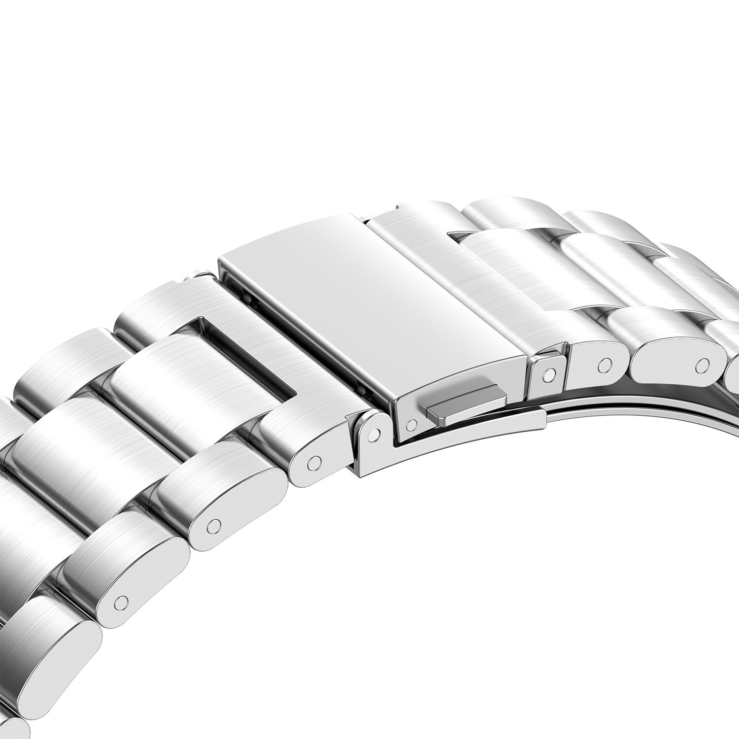 No Gap Correa Compatible con Samsung Galaxy Watch 4 Classic 46mm 42mm Pulsera de Repuesto, Sólido de Acero Inoxidable Correa de Reloj para Galaxy Watch4 44mm 40mm Smartwatch: Silver / Watch 4 classic 42mm