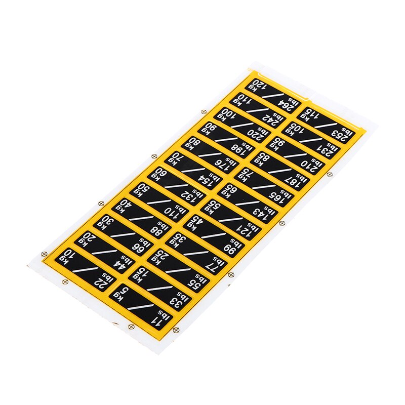 1sheet Weight Sticker Labels For Gym Equipment Accessories Power Equipment Label