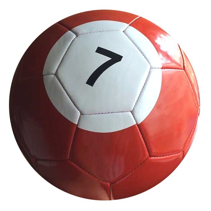 2# Gaint Snook Ball Snookball Snooker Billiards Soccer 8 Inch Game Huge Pool Football Include Air Pump Soccer Toy: No7