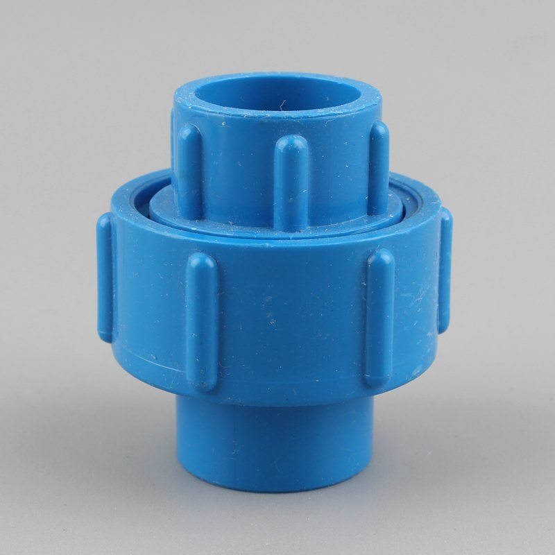20 25 32 40 50Mm Union Connector PVC Plastic Water Supply Pipe Fittings Garden Irrigation Joint Fish Tank Accessories: 20mm / Blue