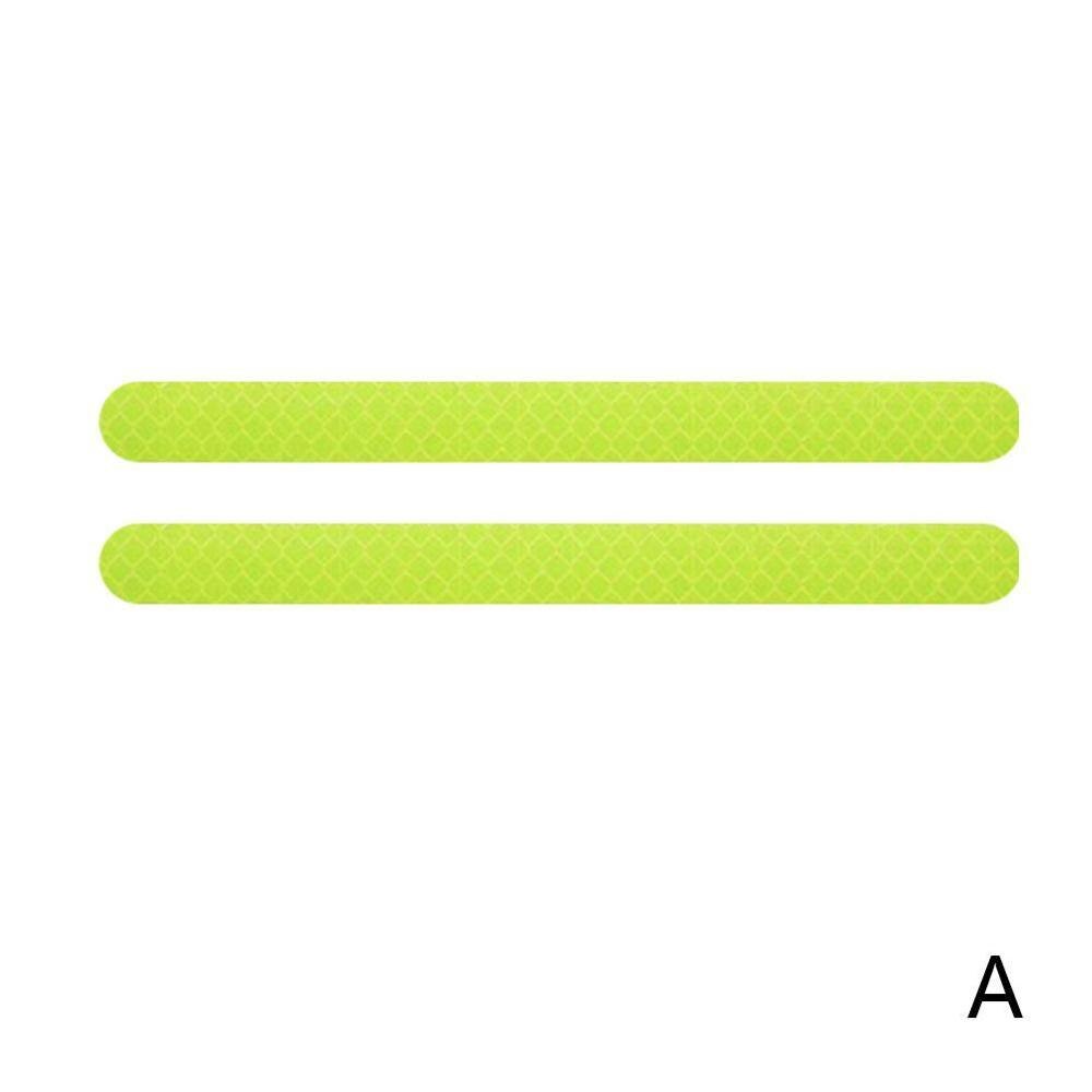 6Pcs Reflex Tape Reflective Strip Reflectante Car Stickers Exterior Tape Rearview Accessories Reflector Reflective Car Mirr D6O0: green