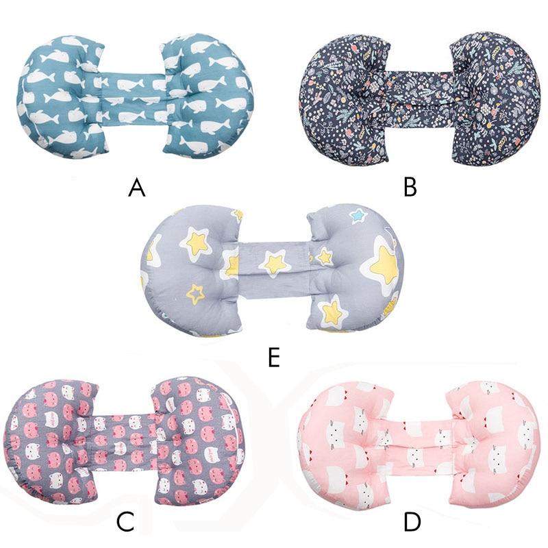 CXD-Women Cotton Pregnant Multi-functional Waist Stomach Side Cartoon Print Pillow