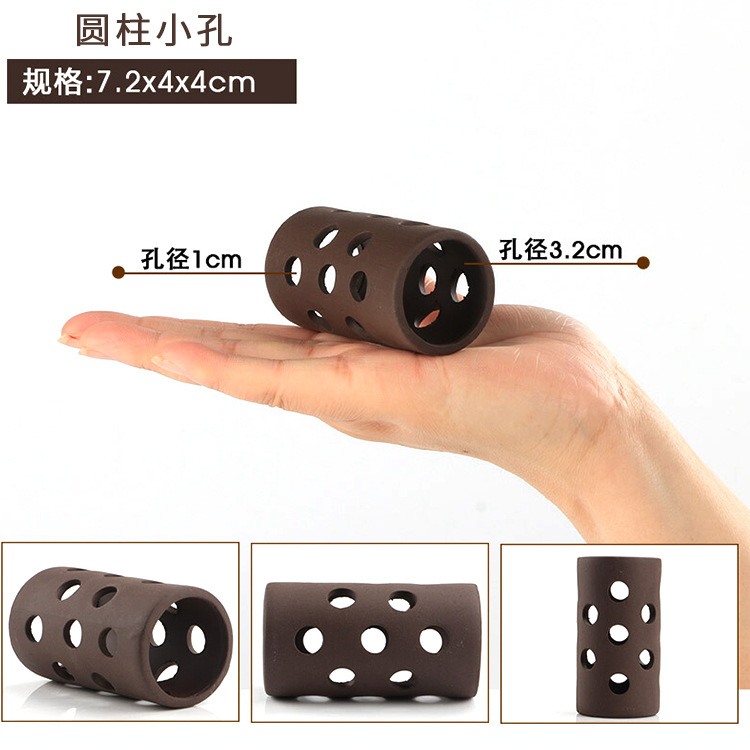 Fish tank landscaping pottery tank hidden hole fish tank spawning hole fish tank shrimp house shrimp nest fish tank decorations: A