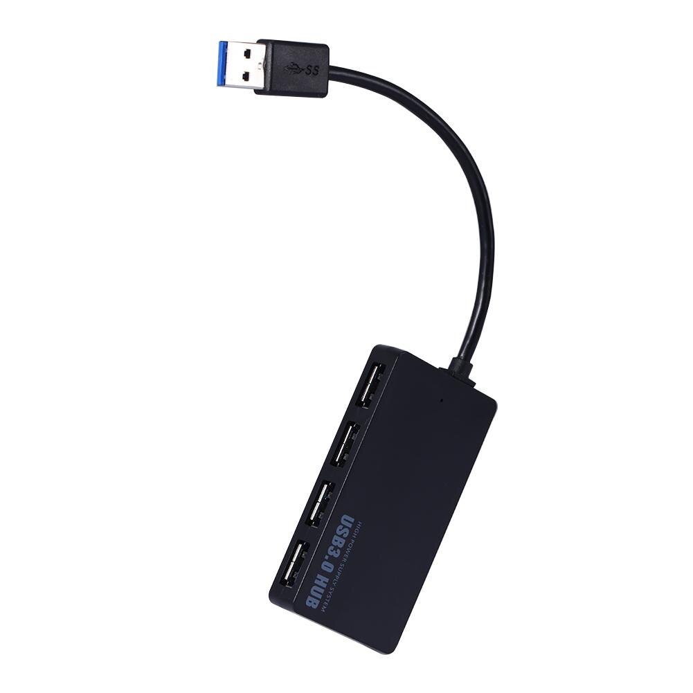 4-Port USB 3.0 Hubs with Indicator Light Portable Adapter Flexible Converter Energy Saving Splitter Computer Peripherals