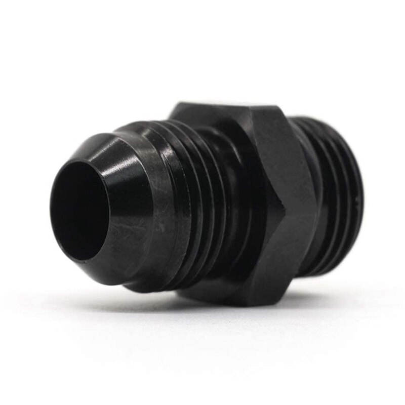 Adattatore AN8 Maschio A AN10 Maschio - ORB-8 O-Ring Boss - Alluminio Nero Anodizzato Dyno Racing