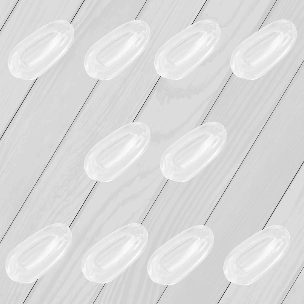 Eos siliconenrubber vervangende transparante neuspads voor oakley wingfold evr evs montuur met meerdere opties: 5 paar