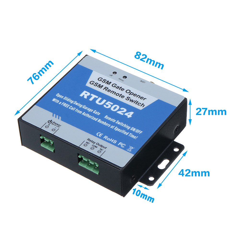 Rtu 5024 gsm toröffner-relaisschalter mit drahtloser fernbedienung, türöffner mit freisprechfunktion , 850/900/1800/1900 mhz