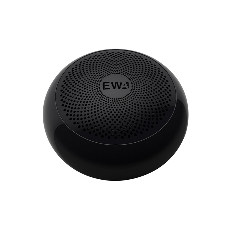 Ewa  a110 mini draagbare bluetooth speaker waterdichte badkamer douche speaker tws kleine metalen draadloze kolom met draagtas: Zwart
