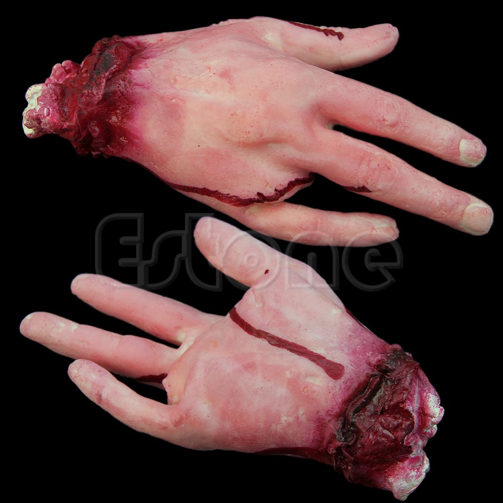 Halloween Horror Props Lifesize Bloody Hand Spookhuis Party Eng Decoratie