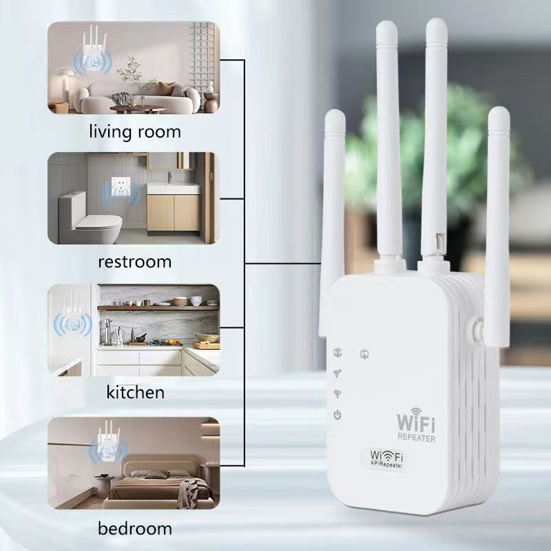 1PC WiFi Router Long Range Signal Booster Router 300Mbps Wireless Repeater 2.4G WiFi Signal Extender Amplifier