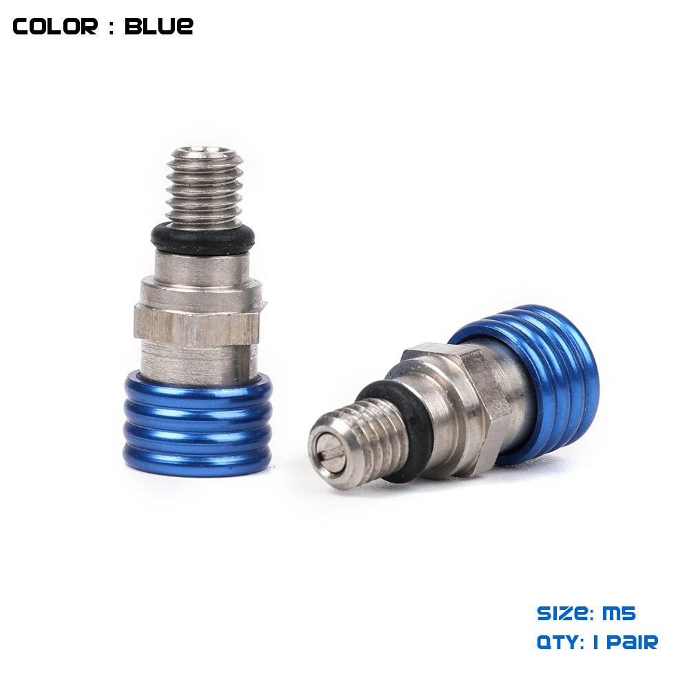 Válvula de alivio de purga de aire de horquilla delantera de tornillo Universal M5 para CR CRF YZ YZF WRF KX KXF RMZ 85 125 250 450 MX Motocross Enduro