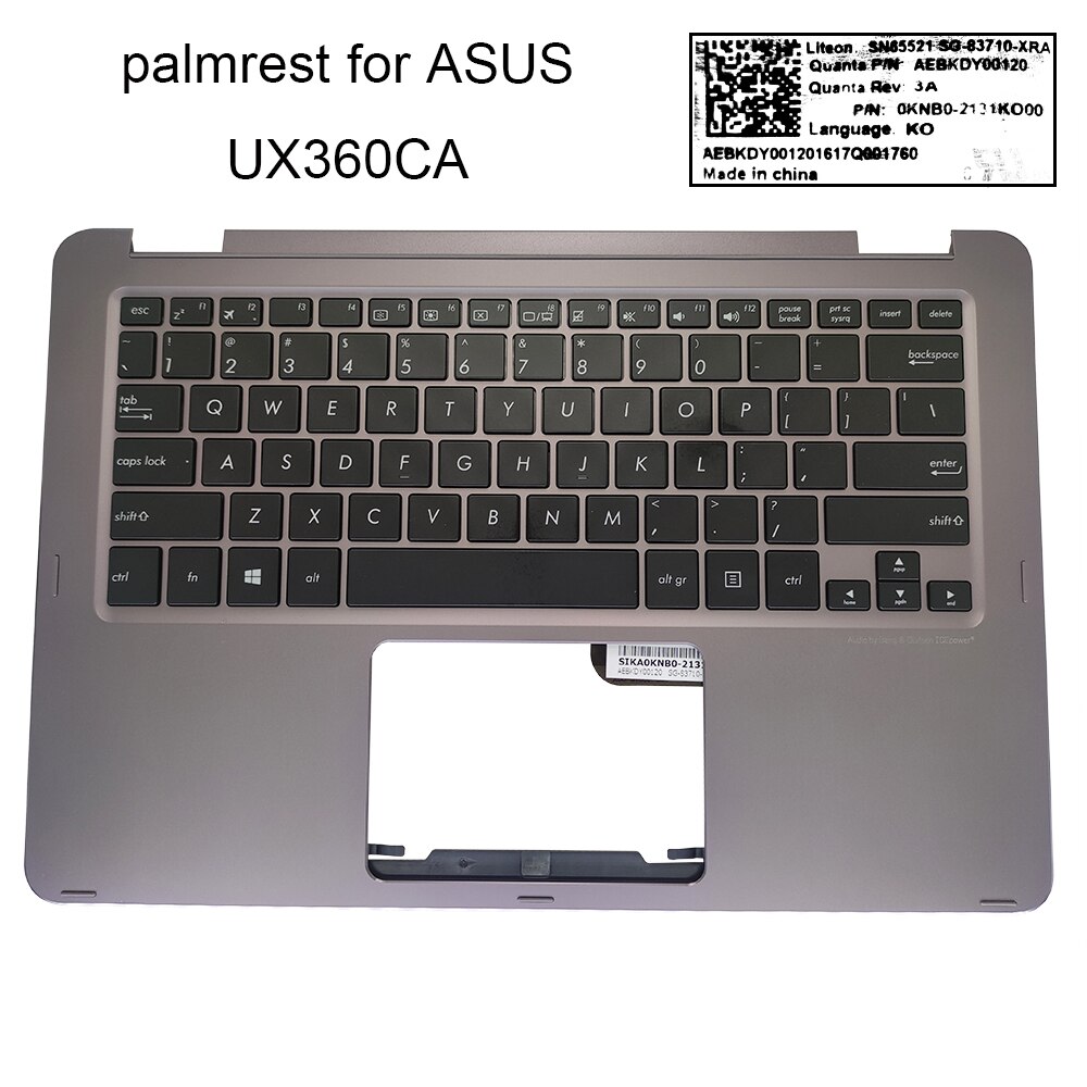 English notebook keyboard for Asus ZenBook UX360CA UX360C UX360 US qwerty laptop keyboards Palmrest Top Case 13NB0BA2AP0201