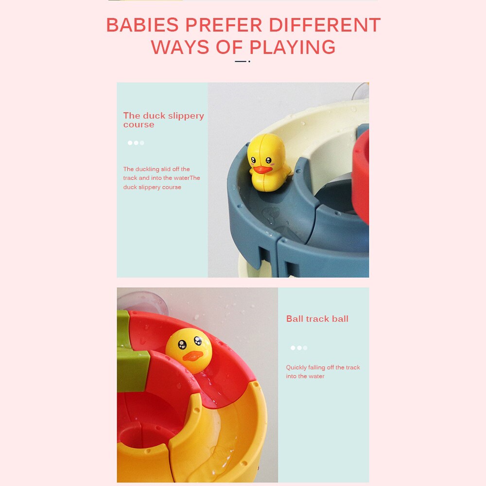 DIY Baby Schlecht Spielzeug Zauberstab Saugnapf Marmor Rennen Lauf Spur Schlecht Badewanne Kind spielen Wasser Spiel Spielzeug einstellen für freundlicher