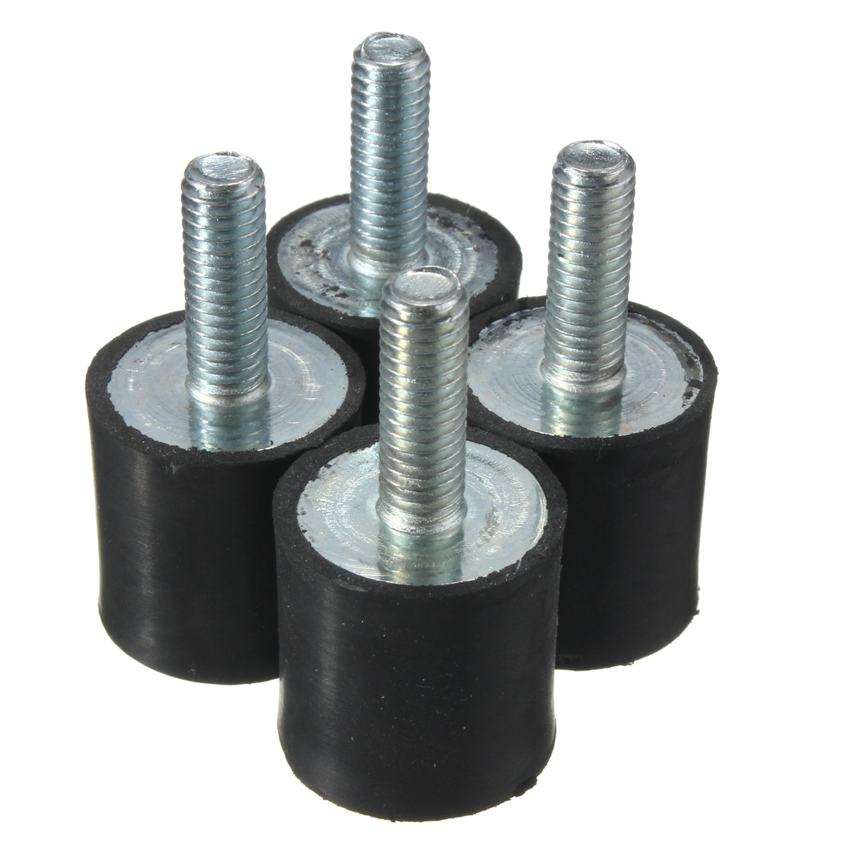 4 Pcs M6 Rubber Mounts 20 Mm X 20 Mm Rubber Schokdemper Rubber Vibration Isolator Mounts