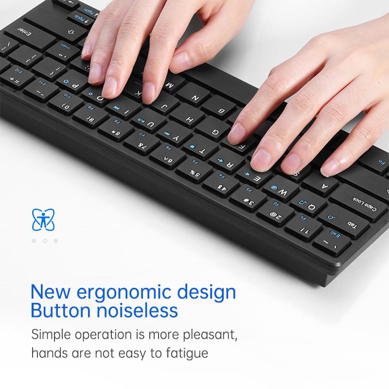 2.4g Wireless Keyboard Mouse Set Portable 10m Distance Keyboard Set With Usb Wireless Receiver Computer Peripheral