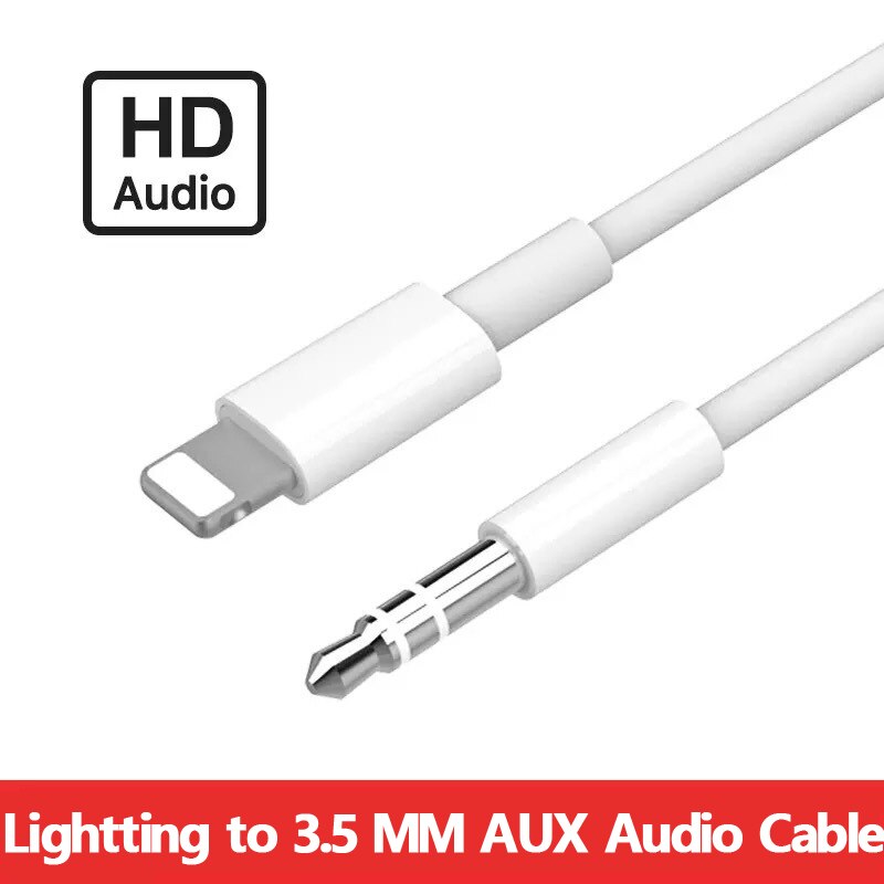 Adapter Audio Kabel Voor Apple 7/8/X/11/12 Auto Audio Adapter Kabel Aux Lightting Tot 3.5mm Adapter Audio Kabel