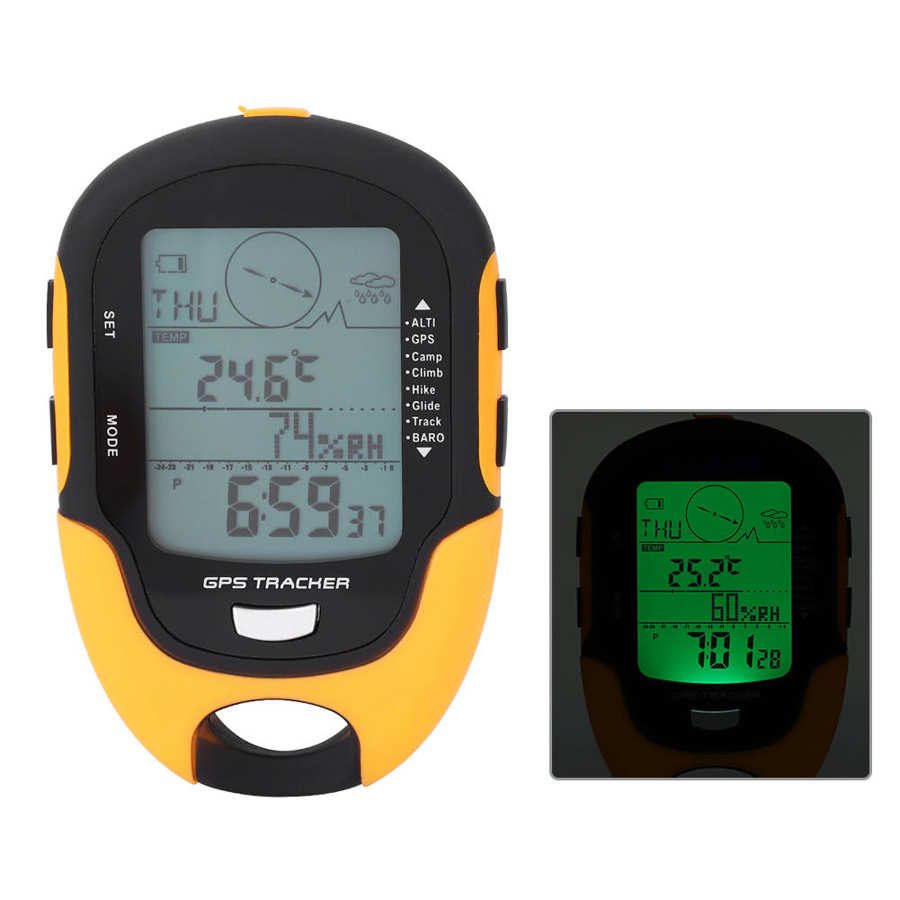Sunroad  fr510 håndholdt gps navigationsmodtager vandtæt bærbar håndholdt digital højdemåler barometer kompaslokator