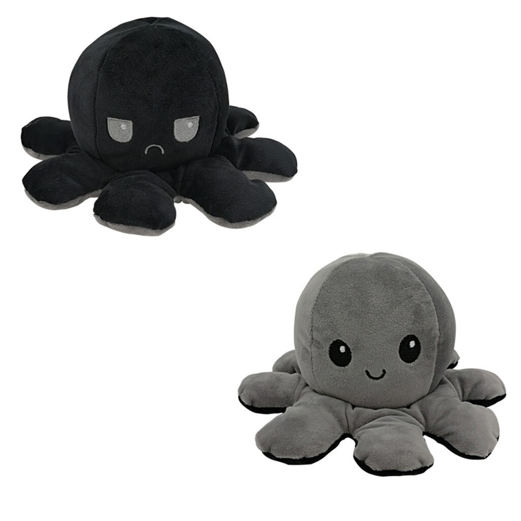 Plüsch Puppe Plüsch Tiere Zwei-seitige Weiche Simulation FlipToy Verschiedenen Seiten Zu Zeigen Verschiedene Stimmungen Plüsch Spielzeug Für kinder