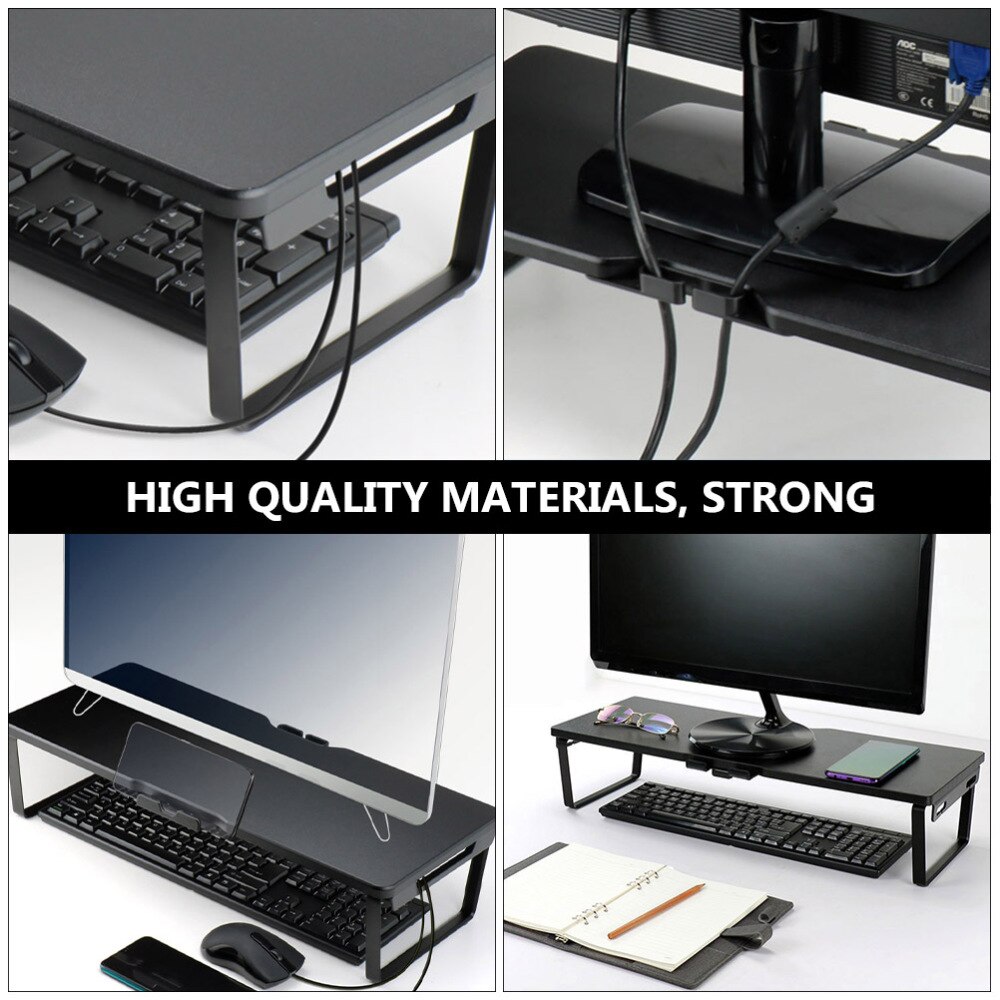 Laptop Elevated Rack PC Storage Stand Aluminum Alloy Monitor Riser Support