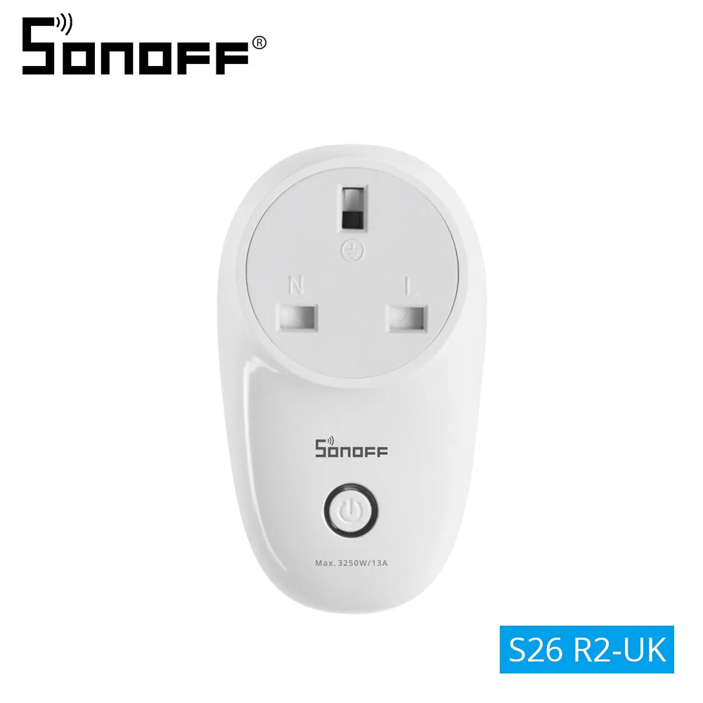SONOFF S26 R2 EU/AU/US/UK/CN Wifi Smart Socket Home APP Remote Control Automation Switch Work With Alexa Google Home: Bundle7