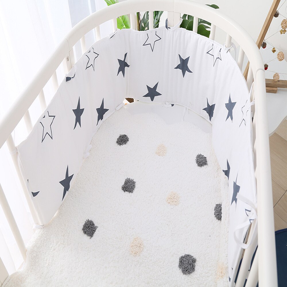 Baby Bed Crib Bumper Newborns Braid Surround Anti-collision Bed Guardrail Cushion Infant Cotton Cot Protector Room Decor Bedding