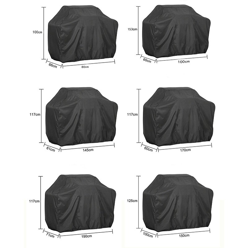 Housse de protection pour Barbecue à gaz, pour charbon de bois, S/XXL, étanche à la poussière, pour l&#39;extérieur, robuste, sous la pluie