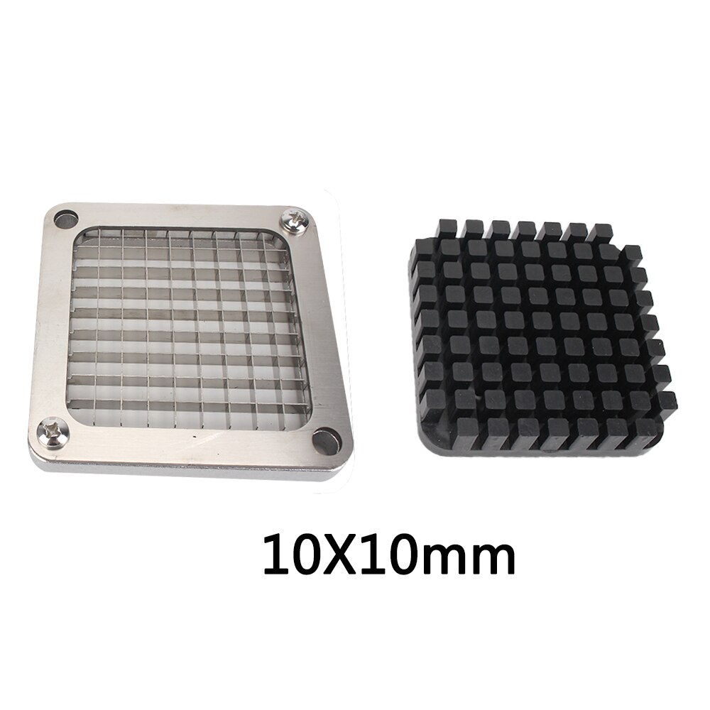 French Fry Cutter, Chips Cutter Parts Stainless Steel Fries Machine Accessories +3 Blades Size, French Fry Potato Chips Cutters: 10mm