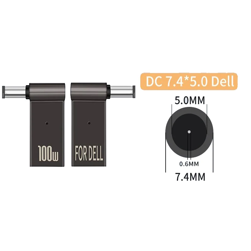 ​100W USB Type C Fast Charging Adapter Plug Connector Universal USB C Laptop Charger Converter for Dell Asus Hp Acer Lenovo: Khaki