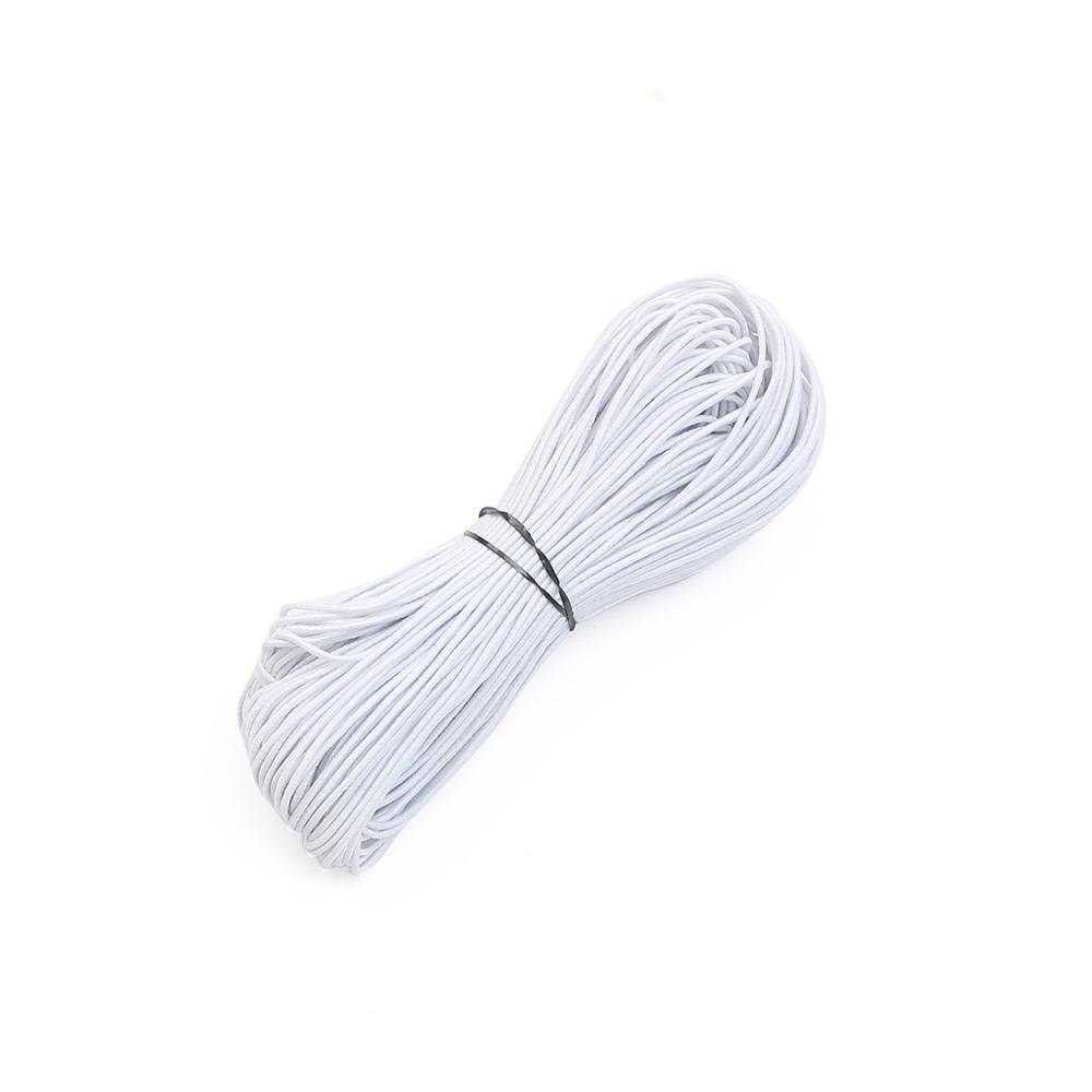 25meter 1mm Bunte Friesen Elastische Stretch Cord Perlen Gewinde String Gurt Seil Für Diy Armband Schmuck Machen Zubehör: White