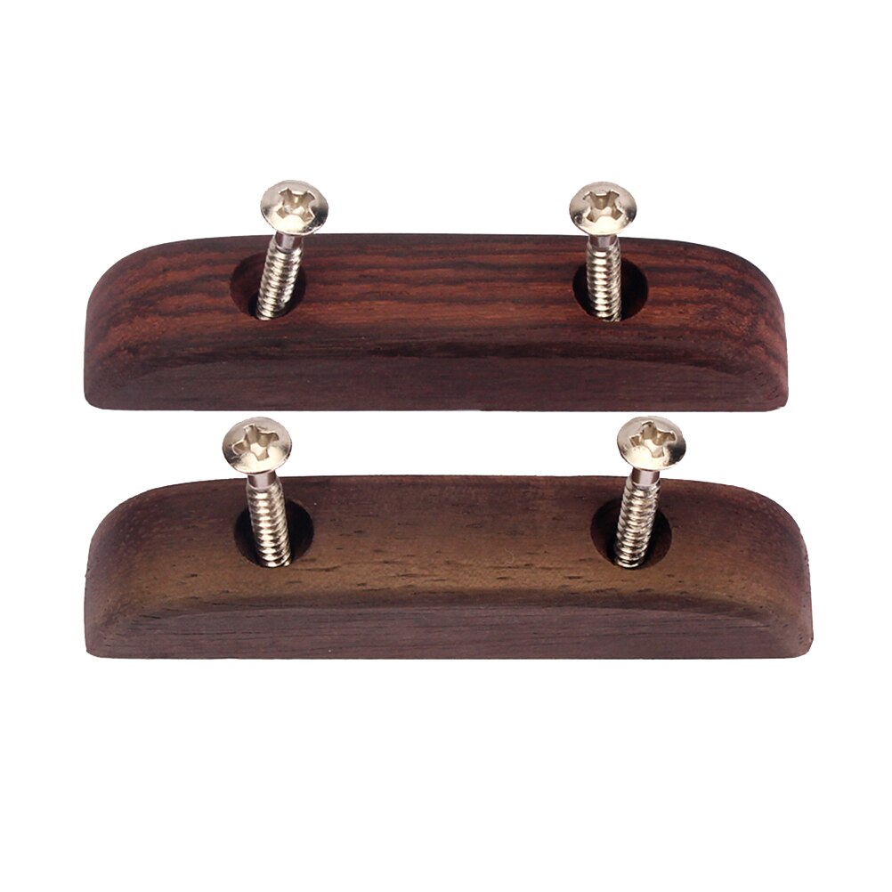 2PCS Rosewood Bass Guitar Thumb Rest Finger Rest Guitar Accessories Thumb Buckle(Coffee): Coffee