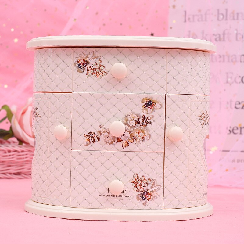 caja musica Caja de joyería de música encantadora caja Musical grande de de Navidad para niñas bailando caja de música giratoria cajas de joyería de varias capas hz-356: white music box