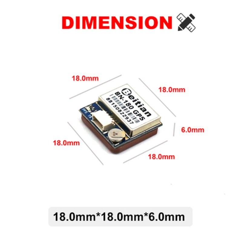Small Size and Small Volume GPS Module Gps+glonass Dual Mode Positioning Module BN-180