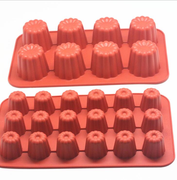 canele mold Silicone Canneles Mold French Custard Coffee Cake Mould Bordelais Silicon Candy Maker