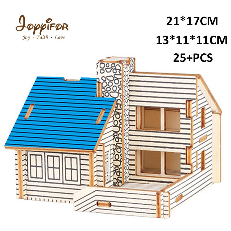 Interessante 3D patch casa giardino apple orchard personalità cottage educativi per bambini regali: Brown