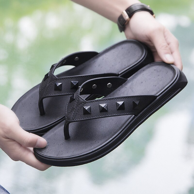 Mannen Slippers Zomer Strand Schoenen Mannelijke Slides Licht Antislip Flip Flops Solid Casual Slippers Outdoor Indoor Sandalen Man slippers
