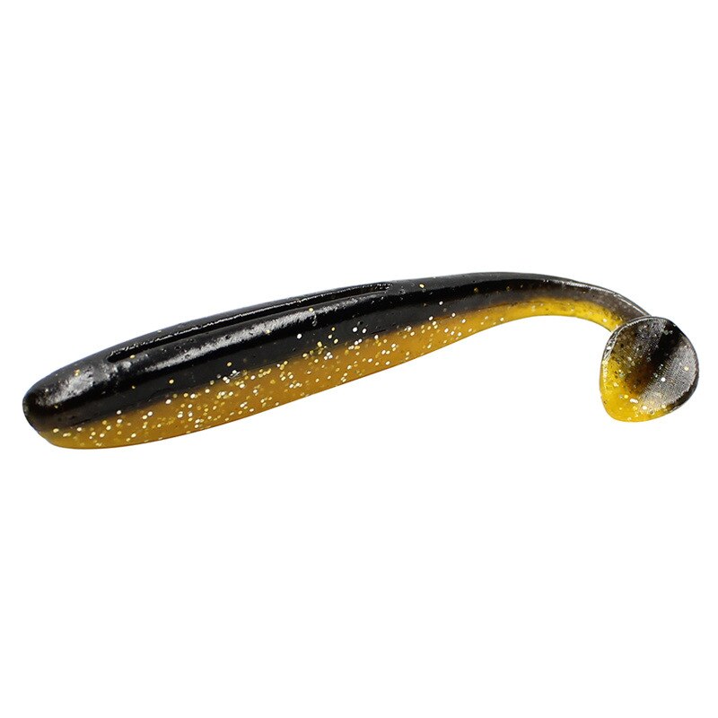 Iscas de pesca de carpa artificiais 9 peças, iscas wobbler fácil, isca de pesca de silicone, para carpa, iscas que enfrentam cm 3.5g: 6PCS - black yellow