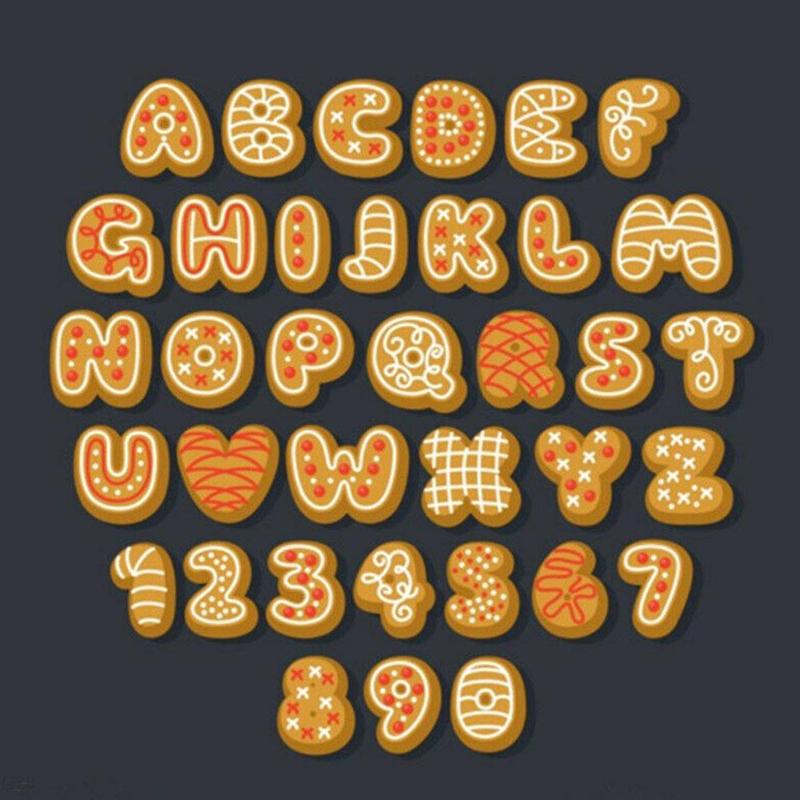 26 kleine en kleine letters spring biscuit mal taart print stans mal decoratieve fondant bakken  h8 a 8