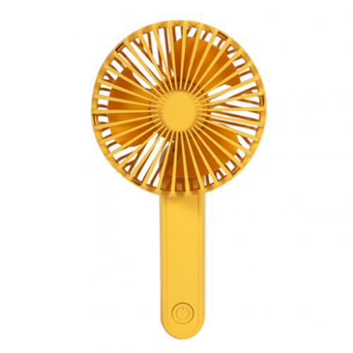 Mini Portable Handheld USB Rechargeable Cooling Fan Home Office Dorm Air Cooler: Yellow